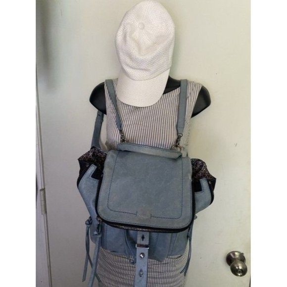 Botkier Warren Navy Bluegunmetal Leather Backpack main image 7